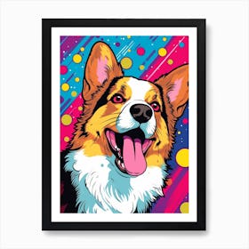 Pop Art Corgi 1 Art Print