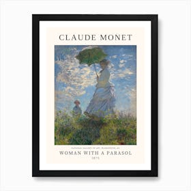 Woman With a Parasol - Claude Monet Art Print