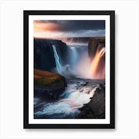 Dettifoss, Iceland Realistic Photograph (1) Art Print