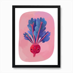 Beetroot Skull Art Print