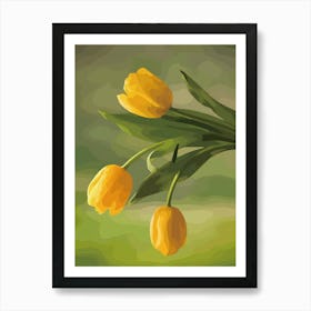 Yellow Tulips 7 Art Print