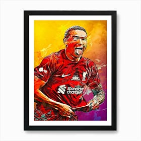 Darwin Núñez Liverpool 1 Art Print