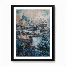 Beijing Kitsch Cityscape Painting 3 Art Print
