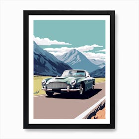 A Aston Martin Db5 In The The Great Alpine Road Australia 4 Art Print