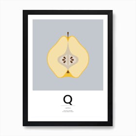 The Food Alphabet – Q Art Print