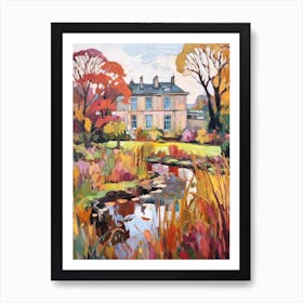 Autumn Gardens Painting Mount Stewart House And Gardens United Kingdom 1 Art Print