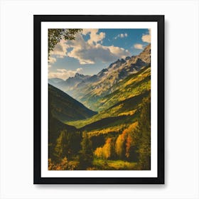 Écrins National Park France Vintage Poster Art Print