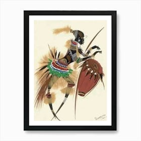 African Dancer Art Print