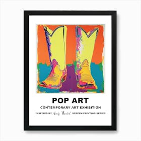 Poster Cowboy Boots Pop Art 1 Art Print