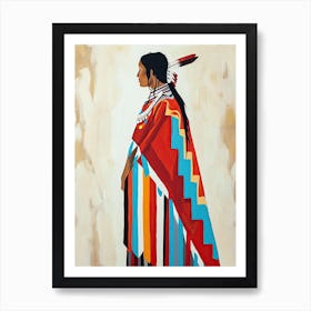 Cheyenne Charms In Minimalist Art ! Native American Art Art Print