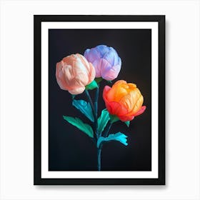 Bright Inflatable Flowers Peony 3 Art Print