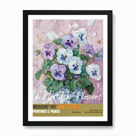 A World Of Flowers, Van Gogh Exhibition Pansies 1 Art Print