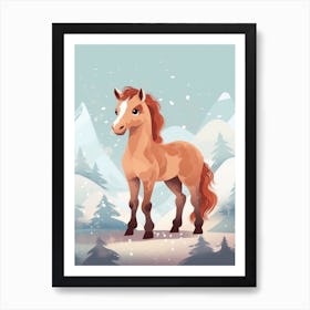 Cute Foal Scandinavian Style Illustration 2 Art Print