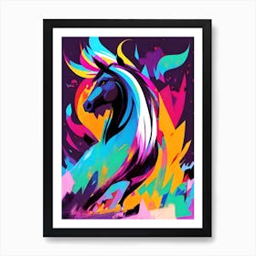 Colorful Horse Art Print