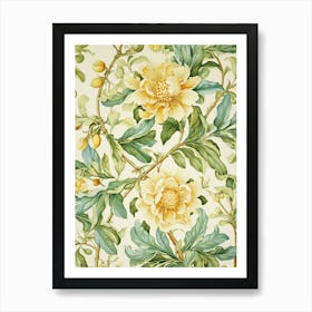 Floral Wallpaper 168 Art Print