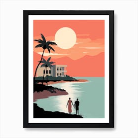 Mayotte Travel Illustration Art Print