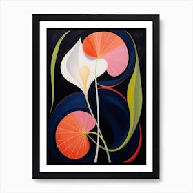 Calla Lily 1 Hilma Af Klint Inspired Flower Illustration Art Print