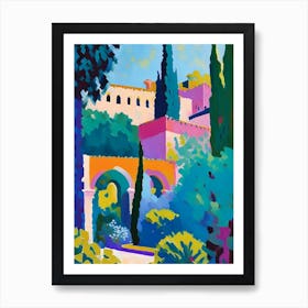 Generalife Gardens, Spain Abstract Still Life Art Print