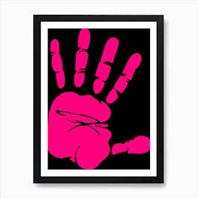 Pink Hand Art Print