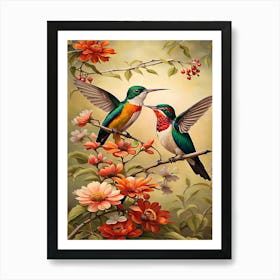 Hummingbirds Art Print