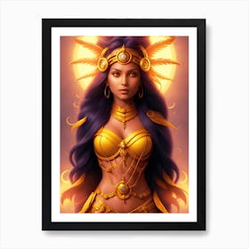 Yasmin In Future World 3 Art Print