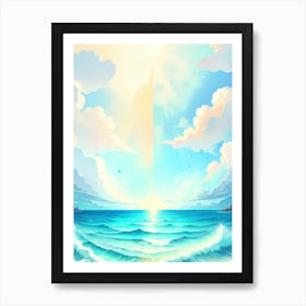 Ocean Background Art Print