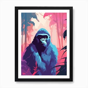 Gorilla In The Jungle 1 Art Print