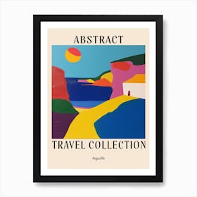 Abstract Travel Collection Poster Anguilla 4 Art Print