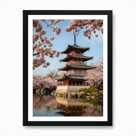 Cherry Blossoms In Tokyo Art Print