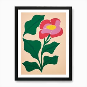 Cut Out Style Flower Art Calla Lily 2 Art Print