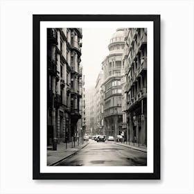 Bilbao, Spain, Black And White Photography 2 Art Print