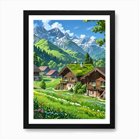 Alpine Village 4 Art Print