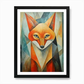 Fox Abstract Pop Art 7 Art Print