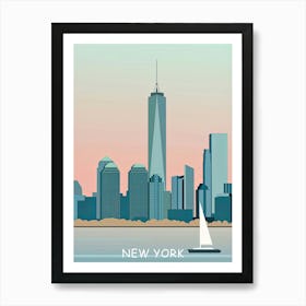 New York Skyline Canvas Print Art Print