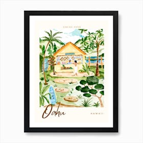 Oahu by Sabina Fenn Art Print