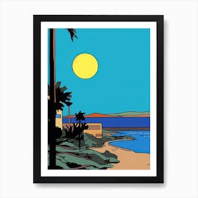 Minimal Design Style Of San Diego California, Usa 2 Art Print