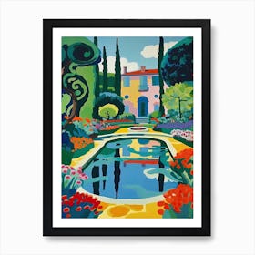 Giardini Di Boboli Gardens, Italy, Painting 3 Art Print