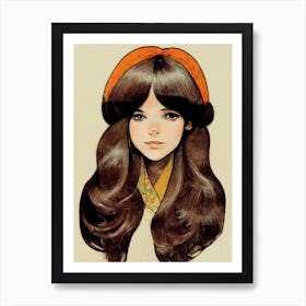 The Retro Beanie Art Print