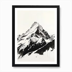 Switzerland Peaks Art Print