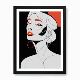 Aesthetic Portrait 03 Art Print