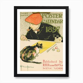 Self Portrait, Edward Penfield 1 Art Print