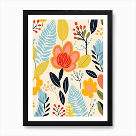 Petal Waltz; Matisse Style Vibrant Ballet Art Print