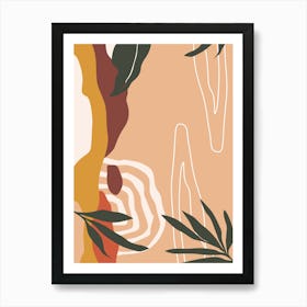 118.Modern boho art, cohesive Art Print