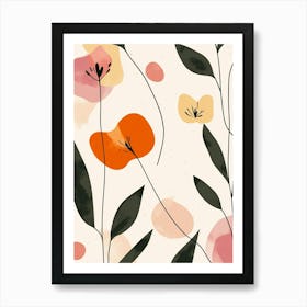 Abstract Floral Painting 30 Art Print