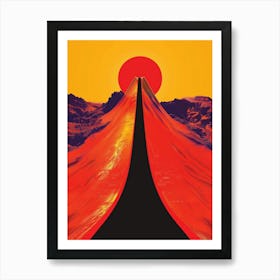 Sunset Road 5 Art Print