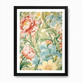 Floral Wallpaper 9 Art Print