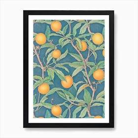 Loquat 1 Vintage Botanical Fruit Art Print