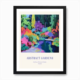 Colourful Gardens Vandusen Botanical Garden Canada 1 Blue Poster Art Print