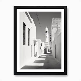 Sousse, Tunisia, Black And White Photography 4 Art Print