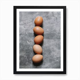 Five Brown Eggs Affiche